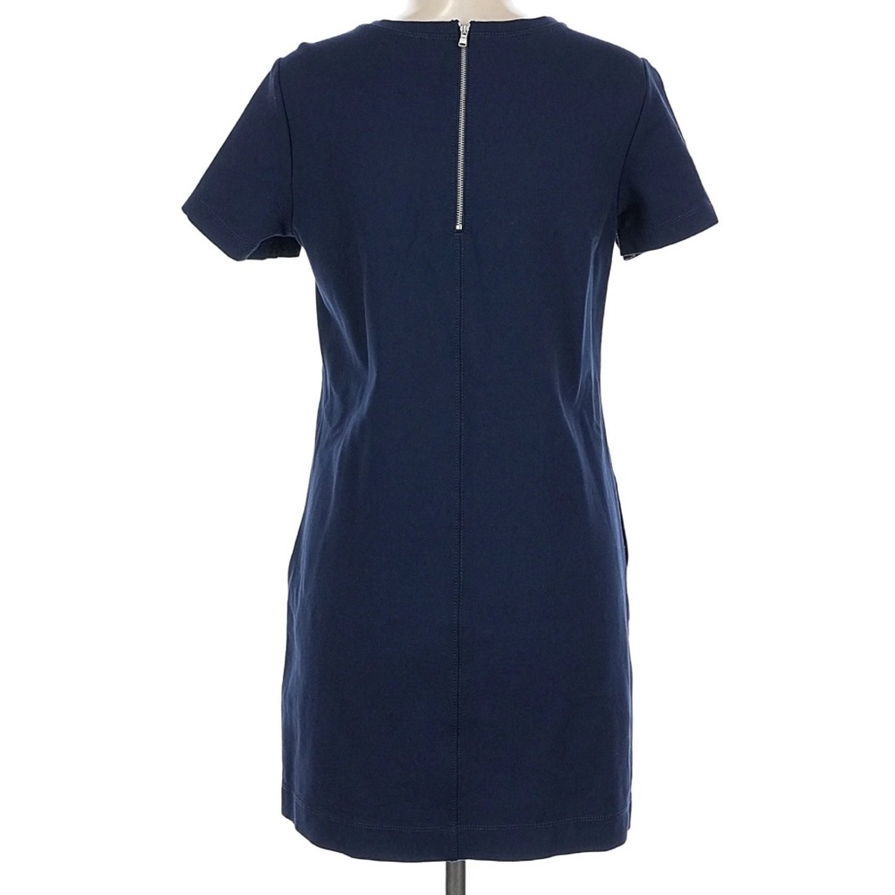 LOFT Navy Blue Short Sleeve Shirt Dress - Picture 6 of 6